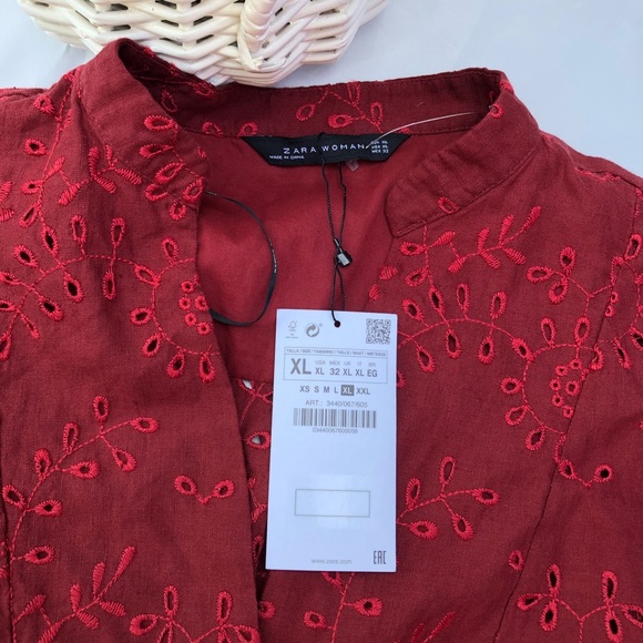 50%Zara Blouse SZ XL&L - Picture 3 of 5